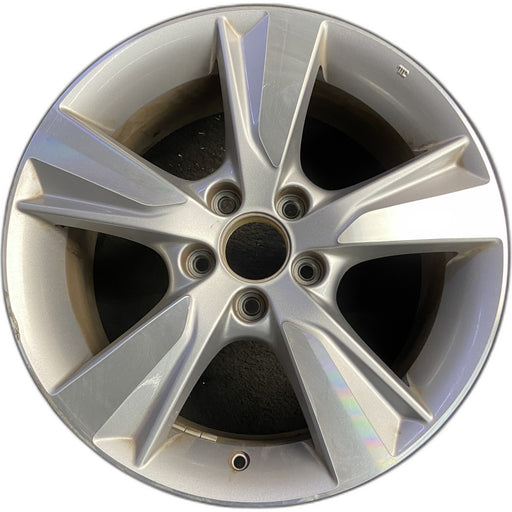 17" ILX 13-15 17x7, 5 spoke Original OEM Wheel Rim - MACHINED SILVER - Front View