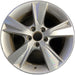 17" ILX 13-15 17x7, 5 spoke Original OEM Wheel Rim - MACHINED SILVER - Front View
