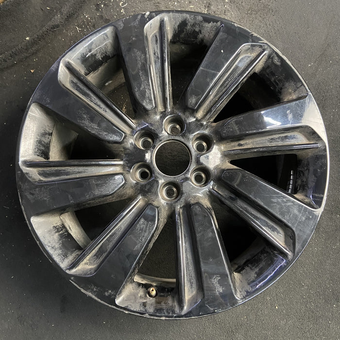 22" NAVIGATOR 22-24 22x9.5, , 8 spoke Original OEM Wheel Rim - BLACK - Additional View