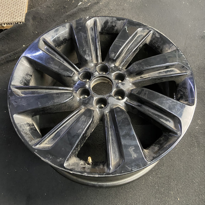 22" NAVIGATOR 22-24 22x9.5, , 8 spoke Original OEM Wheel Rim - BLACK - View 7