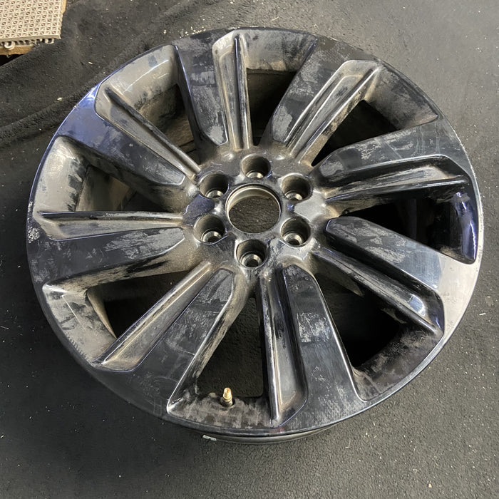 22" NAVIGATOR 22-24 22x9.5, , 8 spoke Original OEM Wheel Rim - BLACK - View 7