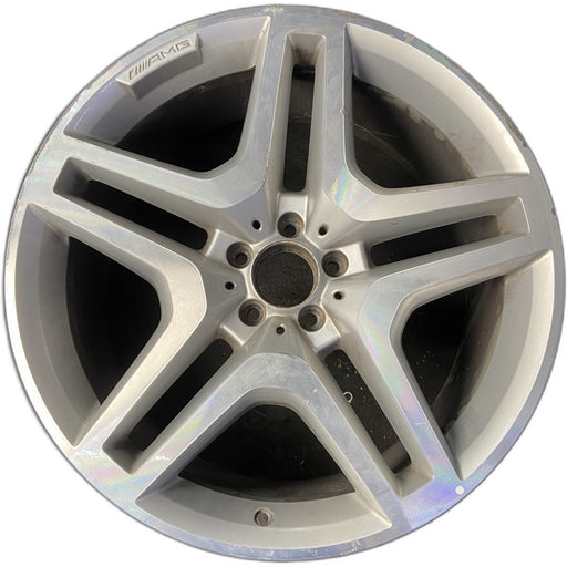 21" MERCEDES GL-CLASS 13-14 166 Type; GL350, 21x10 Original OEM Wheel Rim - - Front View