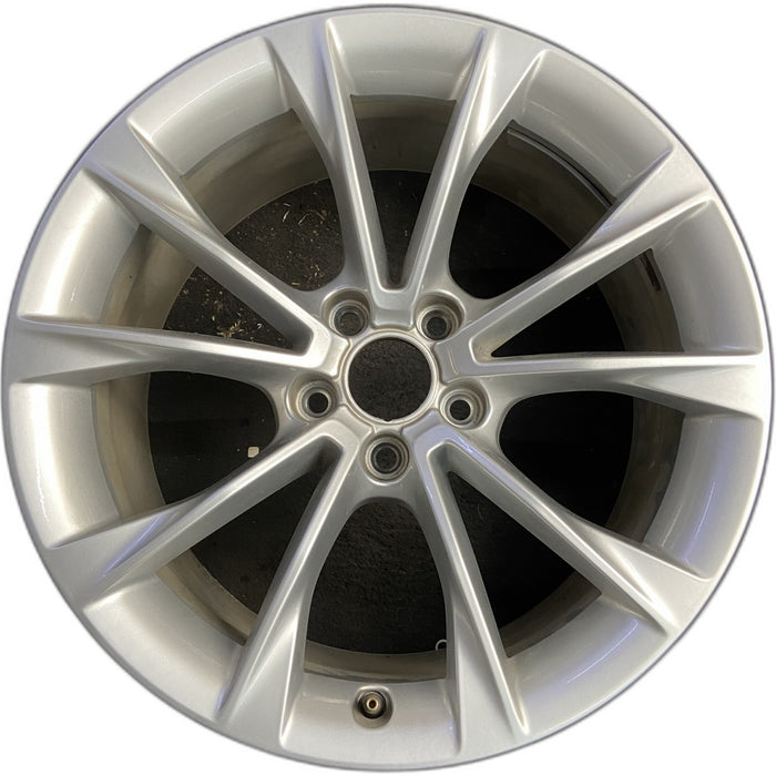 18" AUDI A5 13-14 18x8.5 , 10 spoke, twisted spoke Original OEM Wheel Rim - Front View
