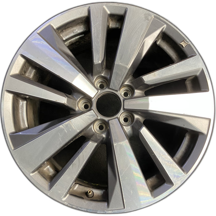 18" PATHFINDER 22 18x8 , finish Original OEM Wheel Rim - MACHINED GREY - Front View