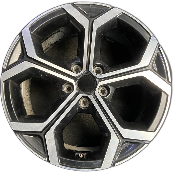 18" NIRO 23-26 18x7.5 Original OEM Wheel Rim - MACHINED BLACK - Front View