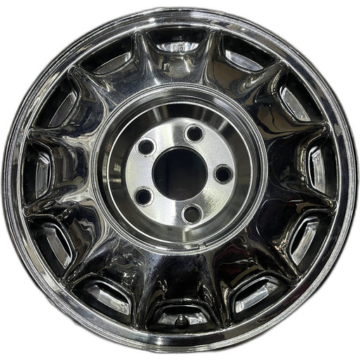 16" LESABRE 00-02 16x6.5 , 12 spoke Original OEM Wheel Rim - CHROME - Front View