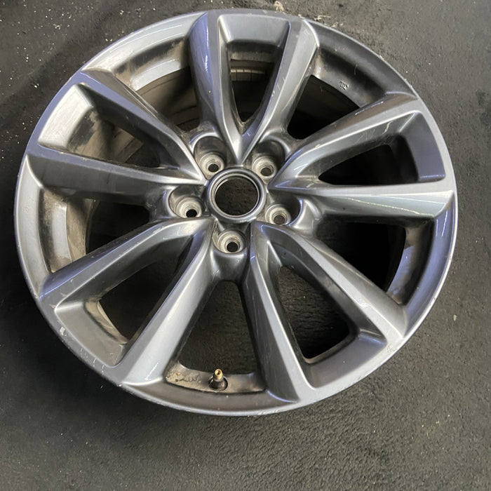 18" MAZDA 3 19-23 18x7 , 5 twin spoke, metallic Original OEM Wheel Rim - GREY - Additional View