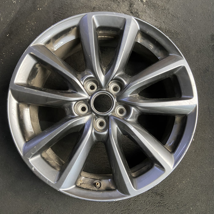 18" MAZDA 3 19-23 18x7 , 5 twin spoke, metallic Original OEM Wheel Rim - GREY - View 7