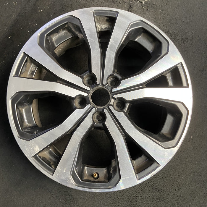 18" FORESTER 19 18x7 , w/ face, 5 V spoke Original OEM Wheel Rim - MACHINED - Additional View