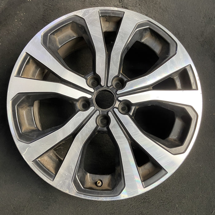 18" FORESTER 19 18x7 , w/ face, 5 V spoke Original OEM Wheel Rim - MACHINED - Additional View