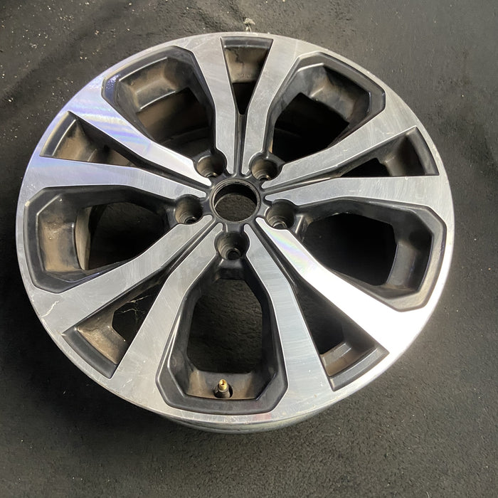 18" FORESTER 19 18x7 , w/ face, 5 V spoke Original OEM Wheel Rim - MACHINED - View 7