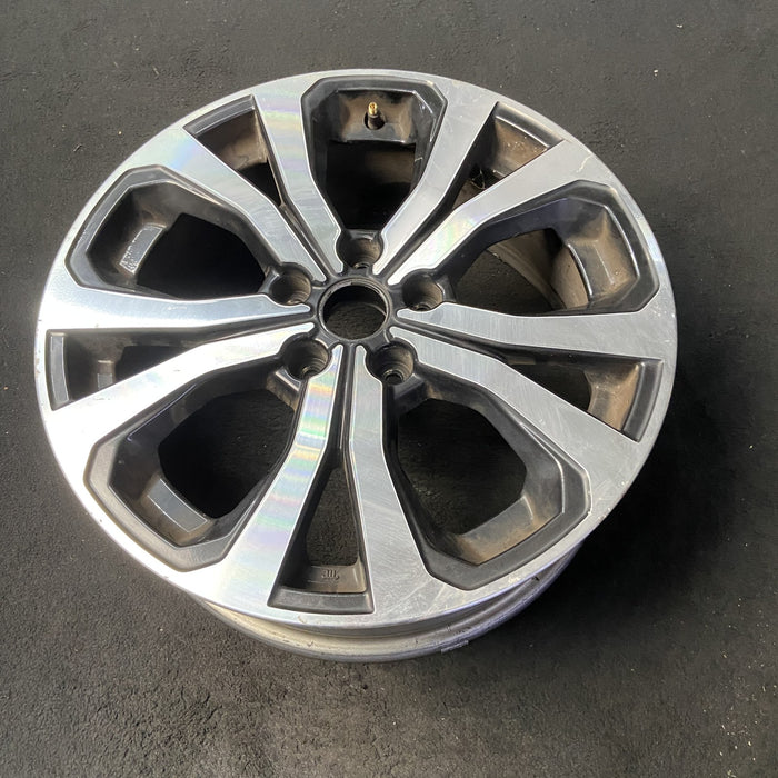 18" FORESTER 19 18x7 , w/ face, 5 V spoke Original OEM Wheel Rim - MACHINED - View 8