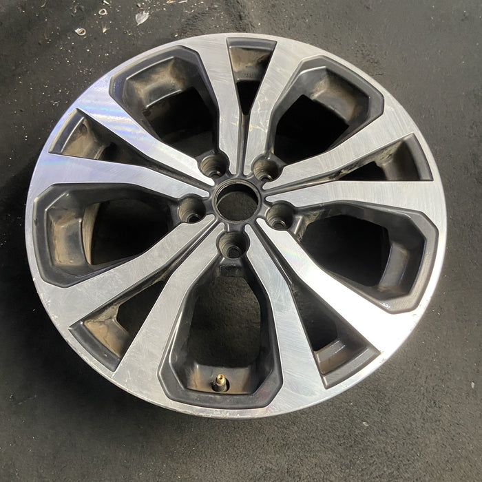 18" FORESTER 19 18x7 , w/ face, 5 V spoke Original OEM Wheel Rim - MACHINED - View 7