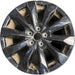 17" CX-50 23 aluminum, 17x7 , Original OEM Wheel Rim - BLACK - Front View
