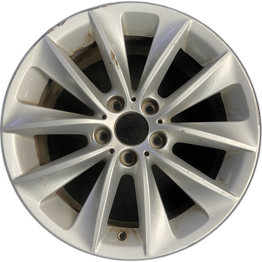 18" BMW X3 11-14 18x8 , , V spoke design, Original OEM Wheel Rim - SILVER - Front View