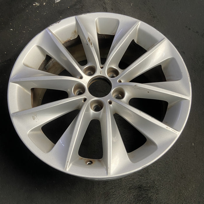 18" BMW X3 11-14 18x8 , , V spoke design, Original OEM Wheel Rim - SILVER - View 7