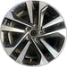 17" TIGUAN 22-24 17x7 Original OEM Wheel Rim - MACHINED BLACK - Front View