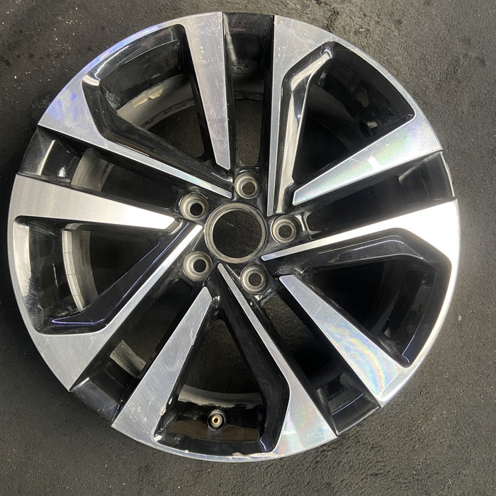 17" TIGUAN 22-24 17x7 Original OEM Wheel Rim - MACHINED BLACK - Additional View
