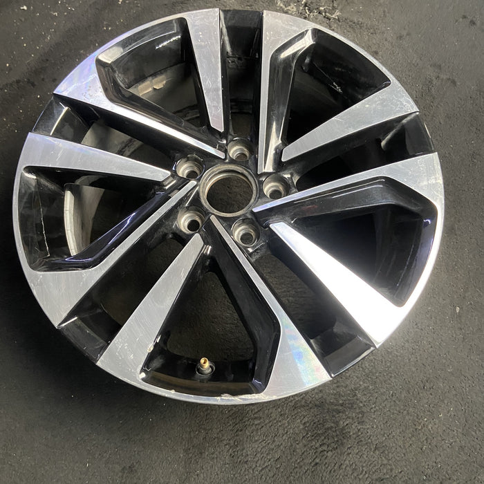 17" TIGUAN 22-24 17x7 Original OEM Wheel Rim - MACHINED BLACK - View 7
