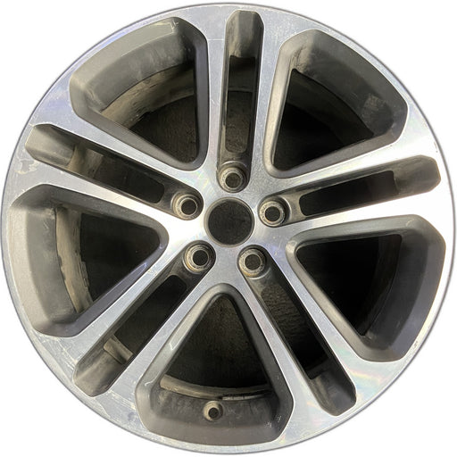 18" XE 17 18x7.5 , 5 spoke Original OEM Wheel Rim - MACHINED GREY - Front View