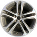 18" XE 17 18x7.5 , 5 spoke Original OEM Wheel Rim - MACHINED GREY - Front View