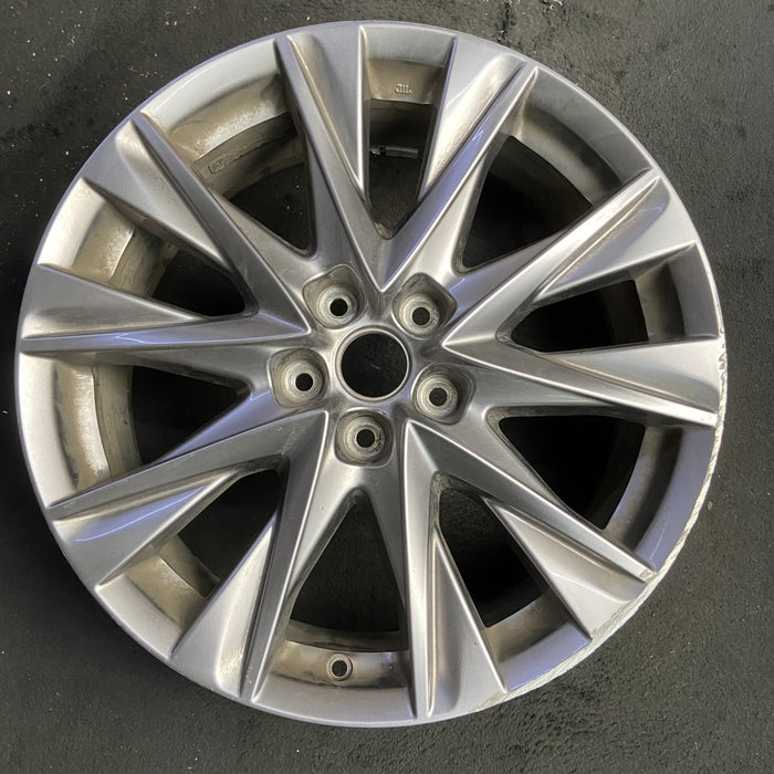 19" MAZDA CX-5 19-21 aluminum, 19x7, gunmetal Original OEM Wheel Rim - GREY - Additional View