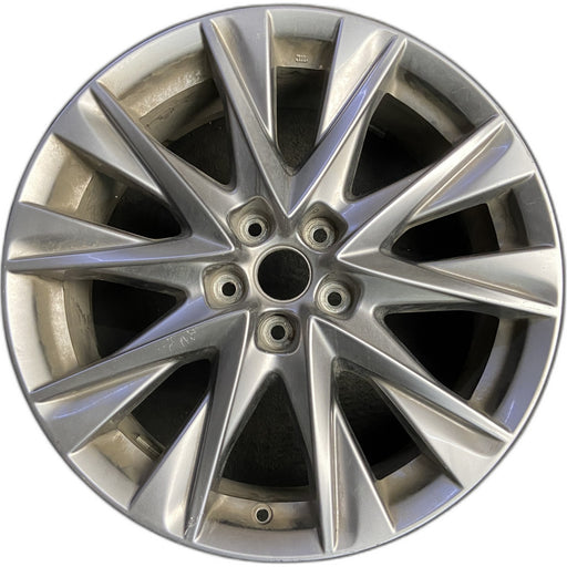 19" MAZDA CX-5 19-21 aluminum, 19x7, gunmetal Original OEM Wheel Rim - GREY - Front View