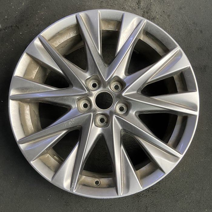 19" MAZDA CX-5 19-21 aluminum, 19x7, gunmetal Original OEM Wheel Rim - GREY - Additional View