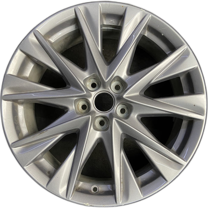 19" MAZDA CX-5 19-21 aluminum, 19x7, gunmetal Original OEM Wheel Rim - GREY - Front View