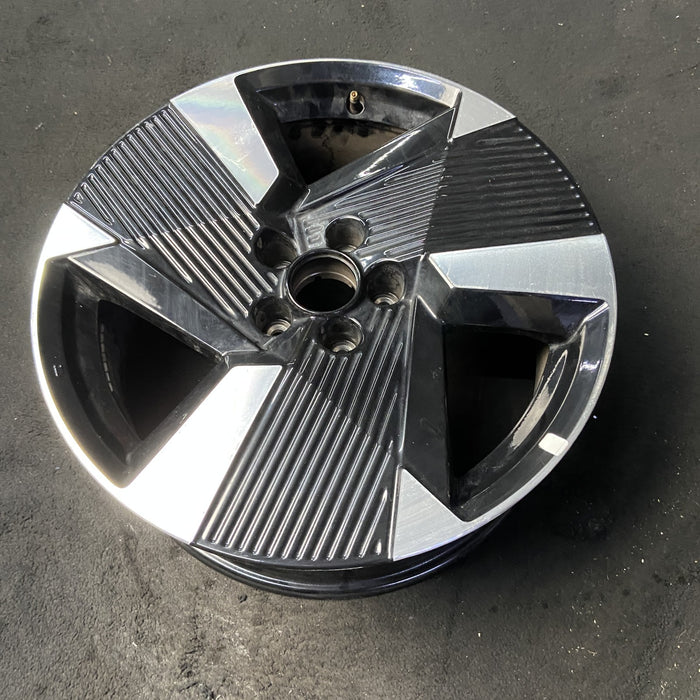 19" KICKS 25 , 19x7.5 , triple spoke Original OEM Wheel Rim - MACHINED BLACK - View 8