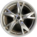 19" 370Z 09 , 19x9 , 5 spoke Original OEM Wheel Rim - SILVER - Front View