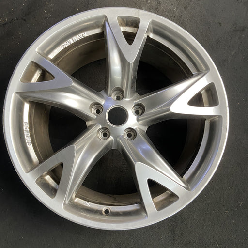 19" 370Z 09 , 19x10 , 5 spoke Original OEM Wheel Rim - SILVER - Additional View