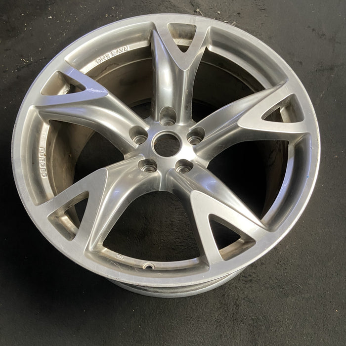 19" 370Z 09 , 19x10 , 5 spoke Original OEM Wheel Rim - SILVER - View 7