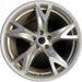 19" 370Z 09 , 19x10 , 5 spoke Original OEM Wheel Rim - SILVER - Front View