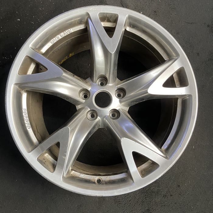 19" 370Z 09 , 19x10 , 5 spoke Original OEM Wheel Rim - SILVER - Additional View