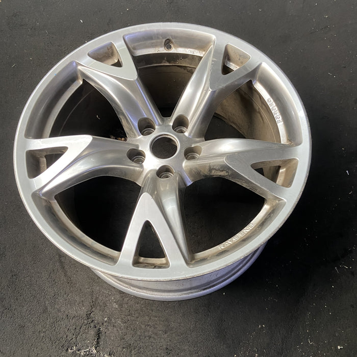 19" 370Z 09 , 19x10 , 5 spoke Original OEM Wheel Rim - SILVER - View 8