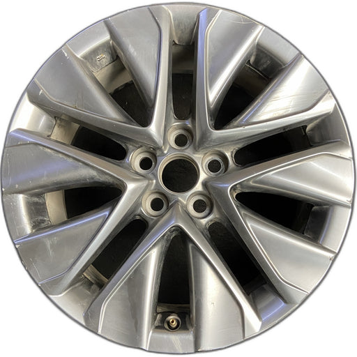 19" MIRAI 21-26 19x8 , Original OEM Wheel Rim - SILVER - Front View
