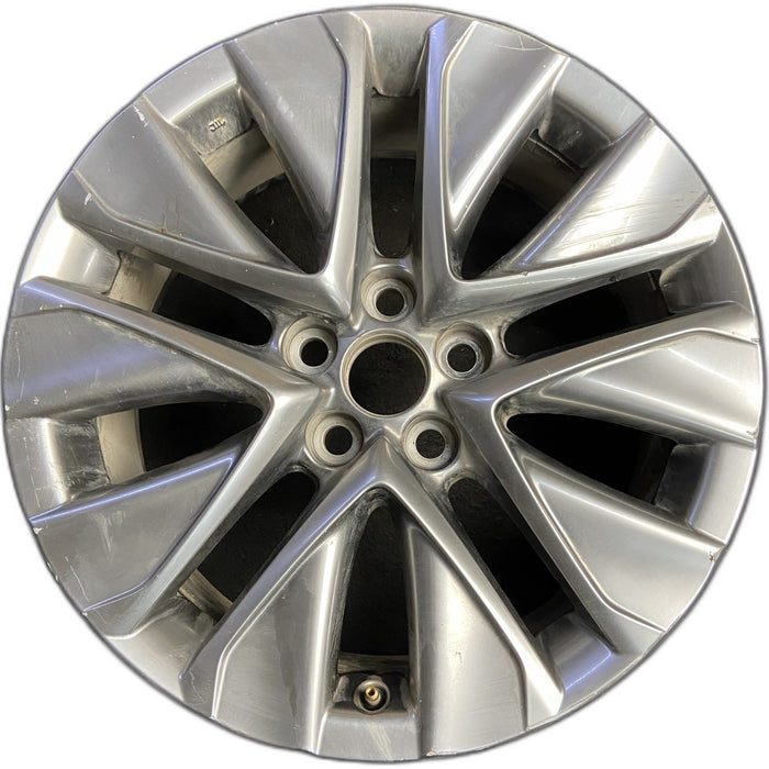 19" MIRAI 21-26 19x8 , Original OEM Wheel Rim - SILVER - Front View