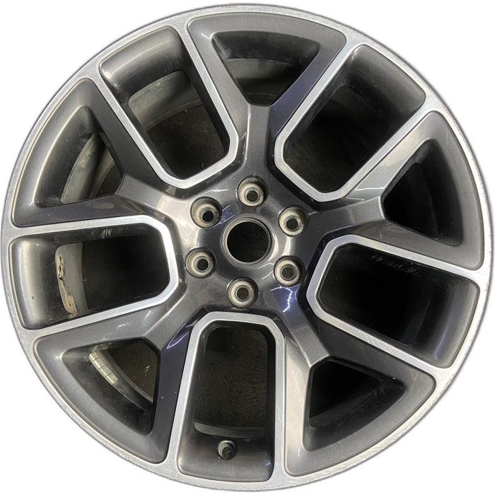 22" DODGE 1500 PICKUP 19 , 22x9, opt WPM Original OEM Wheel Rim - POLISHED - Front View