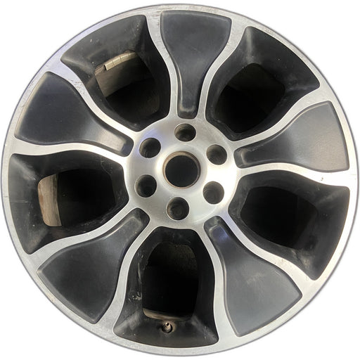 22" FORD F150 PICKUP 12 22x9 , , Original OEM Wheel Rim - MACHINED BLACK - Front View