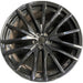 22" BMW X5 21-26 22x10.5, 15 spoke, Original OEM Wheel Rim - BLACK - Front View
