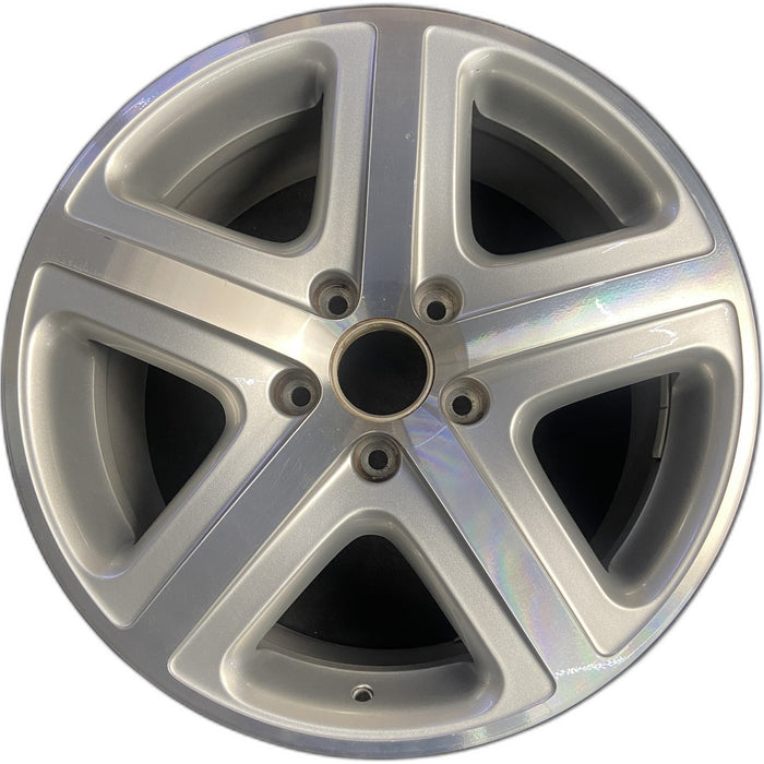 19" TOUAREG 04-05 19x9 Original OEM Wheel Rim - MACHINED SILVER - Front View