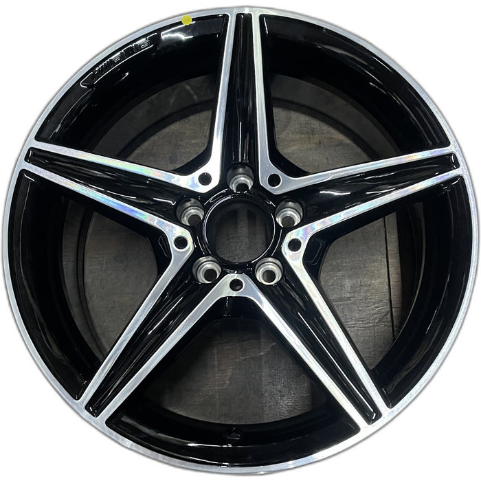 18" MERCEDES C-CLASS 15 205 Type, , C400, 5 spoke, 18x7.5, accents Original OEM - Front View