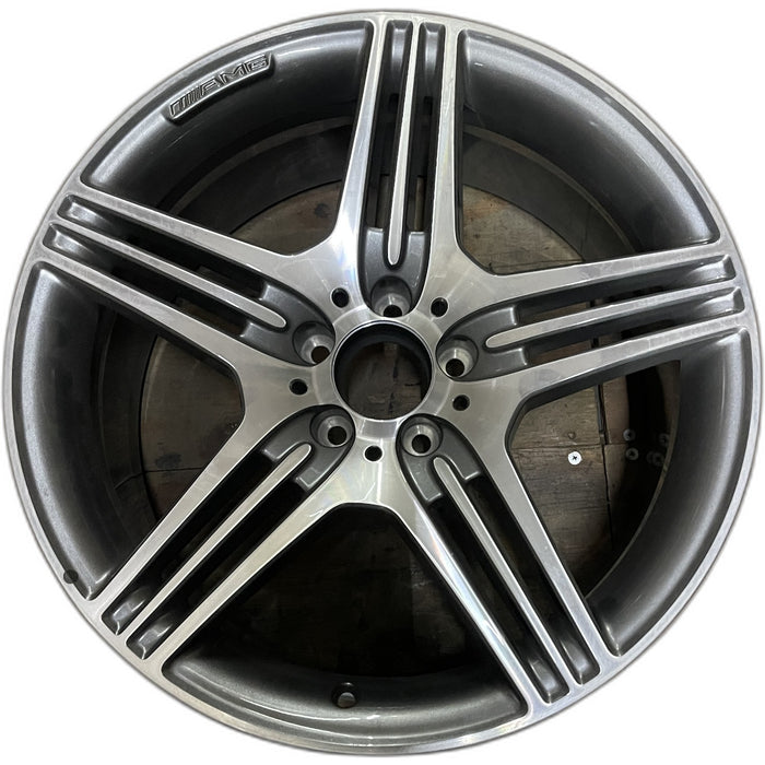 19" MERCEDES S-CLASS 09 230 Type; SL63, 19x8.5, 15 spoke Original OEM Wheel Rim - Front View