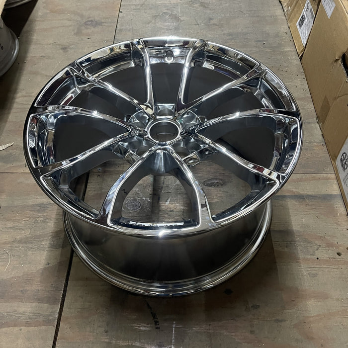 19" CORVETTE 12 19x10, front, 10 spoke, Original OEM Wheel Rim - CHROME - View 8