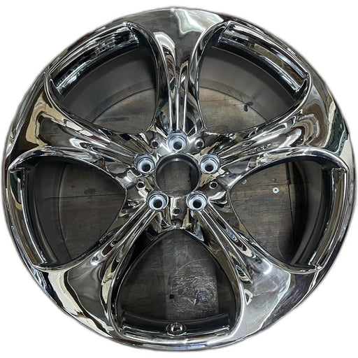 20" MERCEDES S-CLASS 14 222 Type; S550, 20x8.5, 5 spoke Original OEM Wheel Rim - - Front View