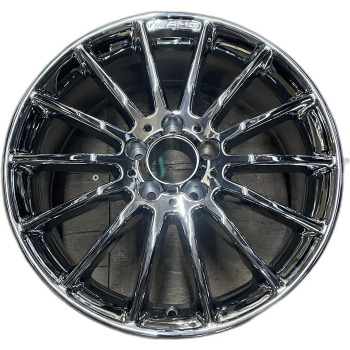 18" MERCEDES B-CLASS 15 246 Type; , 18x7.5, 14 spoke Original OEM Wheel Rim - - Front View