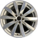 18" AUDI A4 16 18x8 , , blade spoke design Original OEM Wheel Rim - MACHINED - Front View
