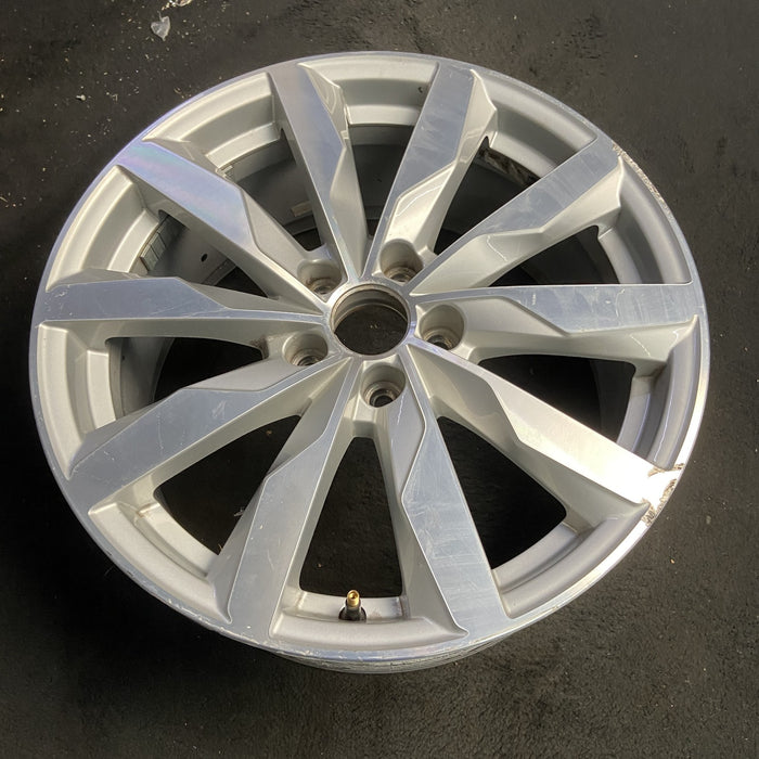 18" AUDI A4 16 18x8 , , blade spoke design Original OEM Wheel Rim - MACHINED - View 7
