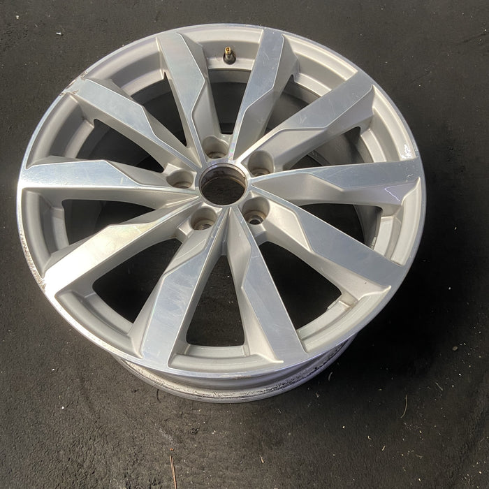 18" AUDI A4 16 18x8 , , blade spoke design Original OEM Wheel Rim - MACHINED - View 8